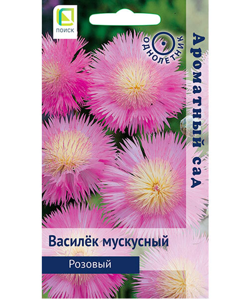 Василек мускусный Розовый  семена